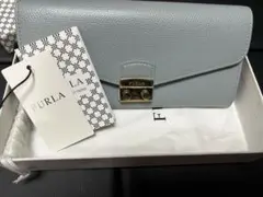 フルラ　FURLA　メトロポリス　長財布　水色のサムネイル