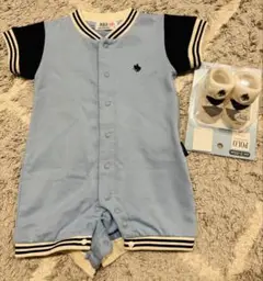 POLO babyロンパース靴下セット