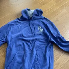 Sport-Tek 青 フード付きパーカー