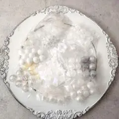 ビーズおまとめ売り　ホワイト系①