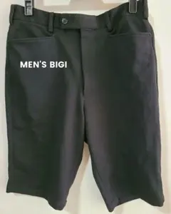 夏のバーゲンセール！【MEN'S BIGI】ハーフパンツ L ブラック ツイードのサムネイル