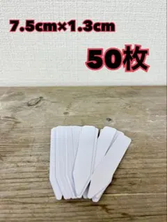 신제품 화이트 라벨, 50매, 원예 라벨, 식물 태그, 식물 이름 라벨 ⒎ 5 cm