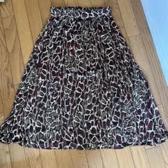 ZARA レオパード柄 フレアスカート Sサイズ