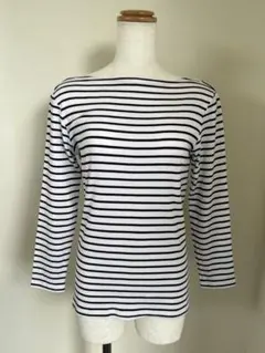 Ballsey ボーダーポートネックプルオーバー