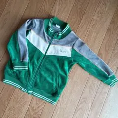 【美品】パーカー　ベロアジャケット　パーカー　ジャージ　アウター　緑　 95