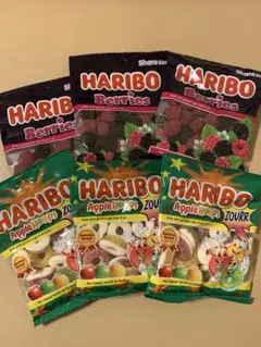 ✴︎HARIBO ハリボー✴︎ベリーズ & アップルリング　6袋セットのサムネイル