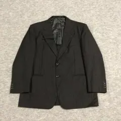 テーラードジャケット ブラック ストライプ キュプラ ビジネス 062706