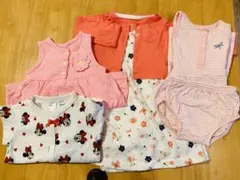 《カーターズ》《H&M》6ヶ月女の子ロンパース