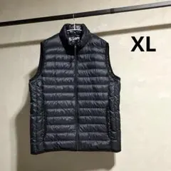 美品 ユニクロ ウルトラライトダウンベスト 黒 メンズ XL