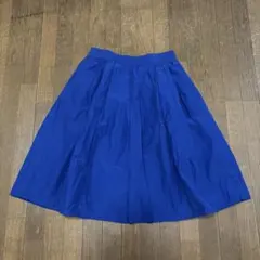 Te chichi ひざ丈　フレアスカート　ブルーのサムネイル