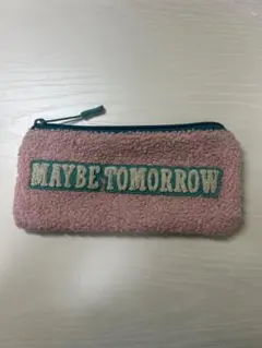 フリース素材のピンクの筆箱