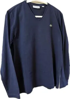 LACOSTE ネイビー 長袖TシャツM