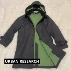 グレー ステンカラーコート