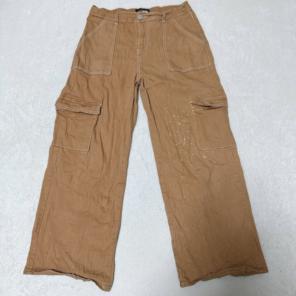 【人気ブランド】Fashion Nova ワイドカーゴパンツ ペイント加工 希少