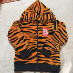 Party Party トラ柄　耳つき　フリース　パーカー　110