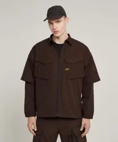 G-STAR RAW Modular Relaxed Shirt レイヤードのサムネイル