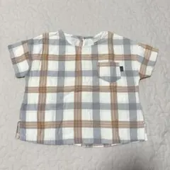 tete a tete チェック柄 トップス 80