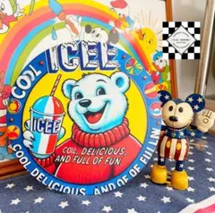 アイシーベア⑦ ブリキ看板　アメリカン雑貨　アメリカンフェンス　ダイナー