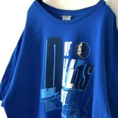 デルタ ダラスマーベリックス NBA バスケットボール TシャツXL ブルー古着