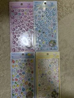 しずくちゃんミニボンボンドロップシール 4セット　正規品