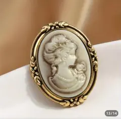 カメオデザイン ブローチ