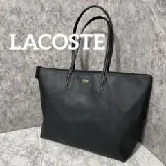 LACOSTE ラコステ トートバッグ プチピケ ラージ ブラック 肩掛けのサムネイル