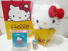 50周年ハローキティ展沖縄　 オリジナルぬいぐるみ(ショツーパ付き)3点セット