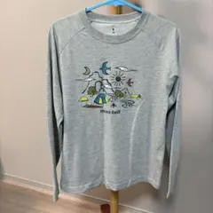 mont-bell 長袖Tシャツ 150cm グレー アウトドアのサムネイル