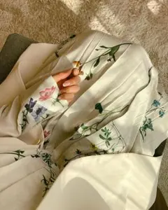ミラショーン♡花柄 シースルー 半袖 フレアセットアップ♡ワンピース