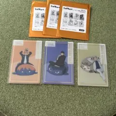 ハイキュー　箔押しクリアカード　日向　影山　木兎