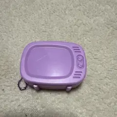 紫色のミニチュア電子おもちゃ　ゲーム機