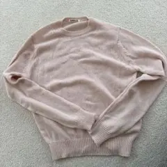 AURALEE カシミヤ100% クルーネックニット ピンクのサムネイル