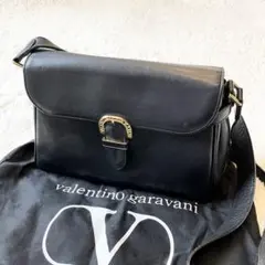 極美品　ヴァレンティノガラヴァーニ　2way ショルダーバッグ　ブラック　レザー VALENTINO GARAVANI ヴァレンティノ ガラヴァーニ ショルダー