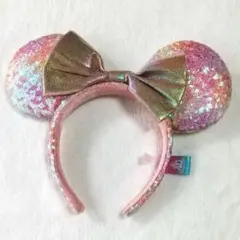 ミニー　カチューシャ　40周年　スパンコール　グラデ　東京ディズニーリゾート