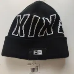 新品未使用　New Era ブラック ニット帽 SIXロゴ【定価4389】