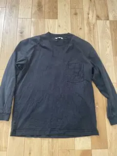 【UNIQLO U】 クルーネックTシャツ ロンT 長袖 Lサイズ ブラック