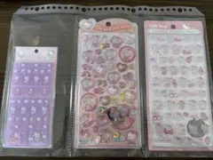 ハローキティシールセット　ボンドロminiピンク、うちゅるPOP、タイル