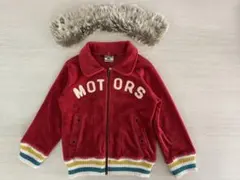 ファー付き赤ジャケット 100cm