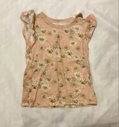 UNIQLO ポールアンドジョーコラボ　花柄 フリル袖 Tシャツ 90サイズ