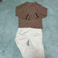 SM2ブルーMAJESTICLEGON　ブラウス パンツ　２セット