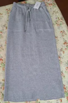 タグ付き！Discoat リブナローロングスカート