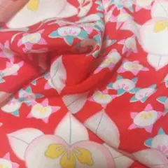 錦紗C-216古布　アンティーク　リメイク用　人形の着物　襤褸