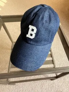 beams デニムブルー B刺繍 キャップ - メルカリ