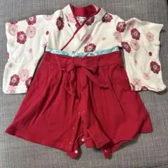 袴ロンパース　女の子　70