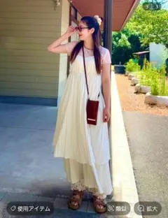 JEANASIS Sunday Dress ホワイト