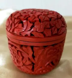 堆朱　棗（つる唐花）　香合（牡丹・雲）3set【中古美品】 堆朱 棗（つる唐花） 香合（牡丹・雲）3set【中古美品】 - メルカリ