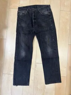 Levi's 90s 501 サルファブラックデニムUSA製 36×32