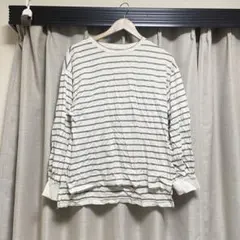 RETRO GIRL ボーダー ベージュ トップス