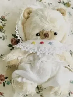 うさみみ帽子のピンク仔熊 テディベア ぬいぐるみ 海外作家様
