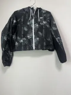 Reebok クロップドジャケット ブラック/グレー